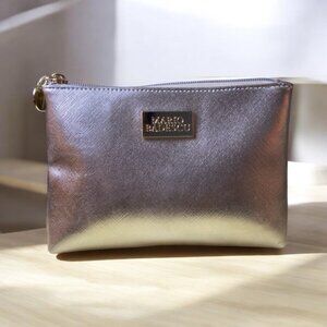 Mario Badescu Metallic Gradient Cosmetic Pouch – Gold & Rose Gold